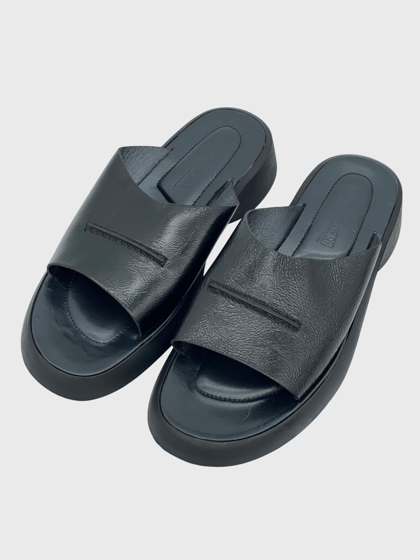 Hogan Leather Mule EU 37.5 Schwarz - Image 3