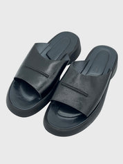 Hogan Leather Mule EU 37.5 Schwarz - Image 3