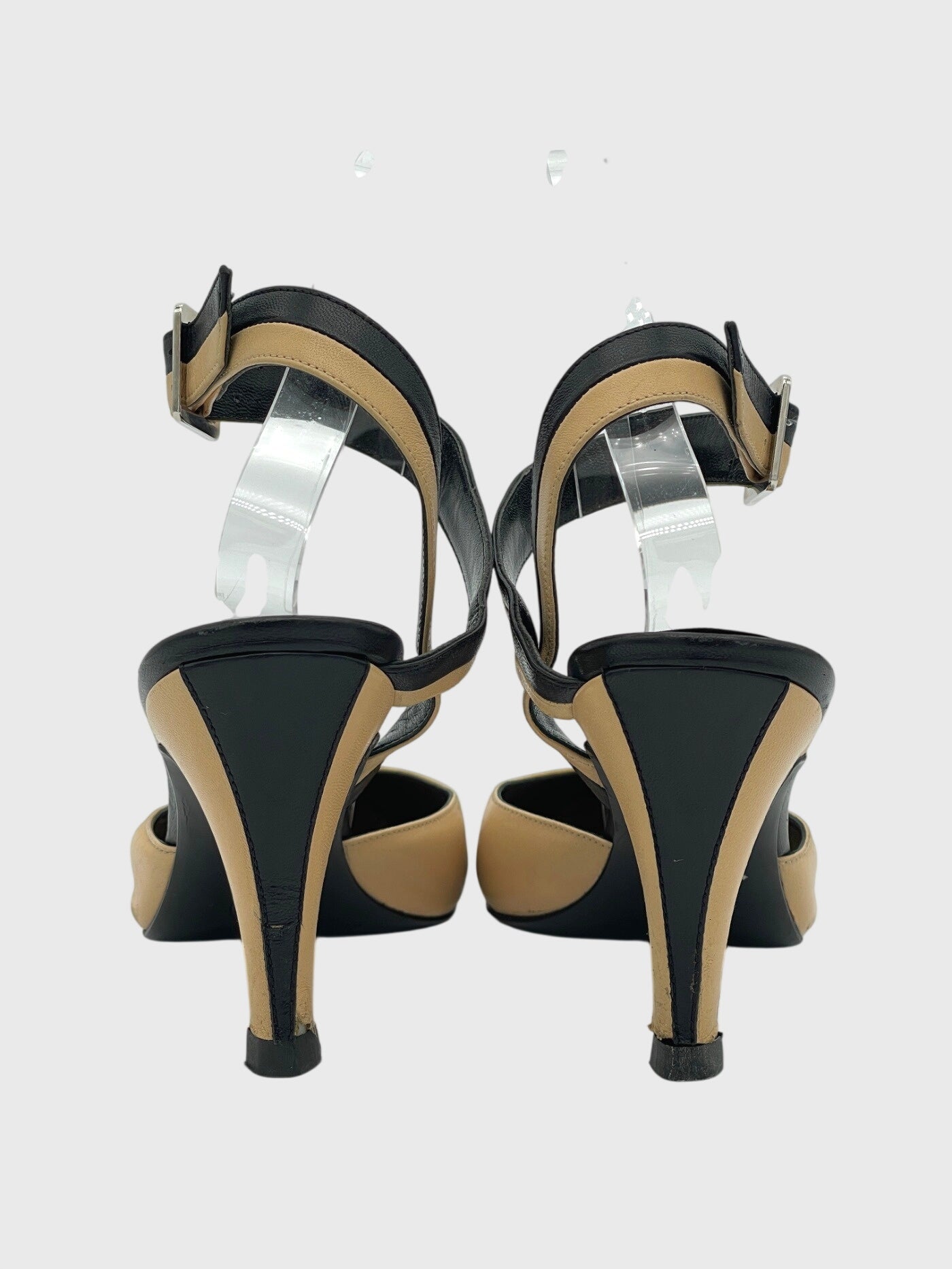 Chanel Cap-Toe Ankle Strap Pump EU 36.5 Mehrfarbig