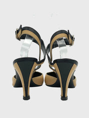 Chanel Cap-Toe Ankle Strap Pump EU 36.5 Mehrfarbig