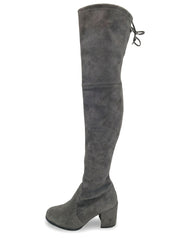 Stuart Weitzman Tieland Overknee Stiefel EU 38 Grau