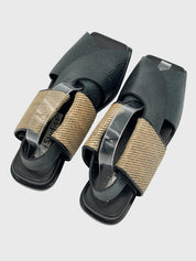 Acne Studios Fera Flache Sandale EU 36 Schwarz - Image 4
