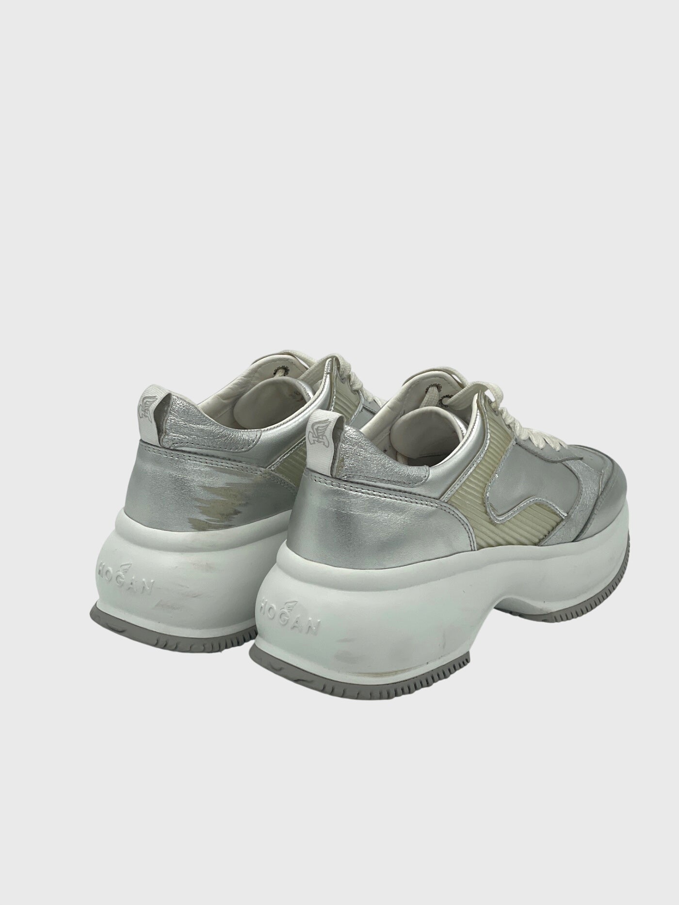 Hogan Maxi I Active Platform Sneaker EU 38 Metallic - Image 4