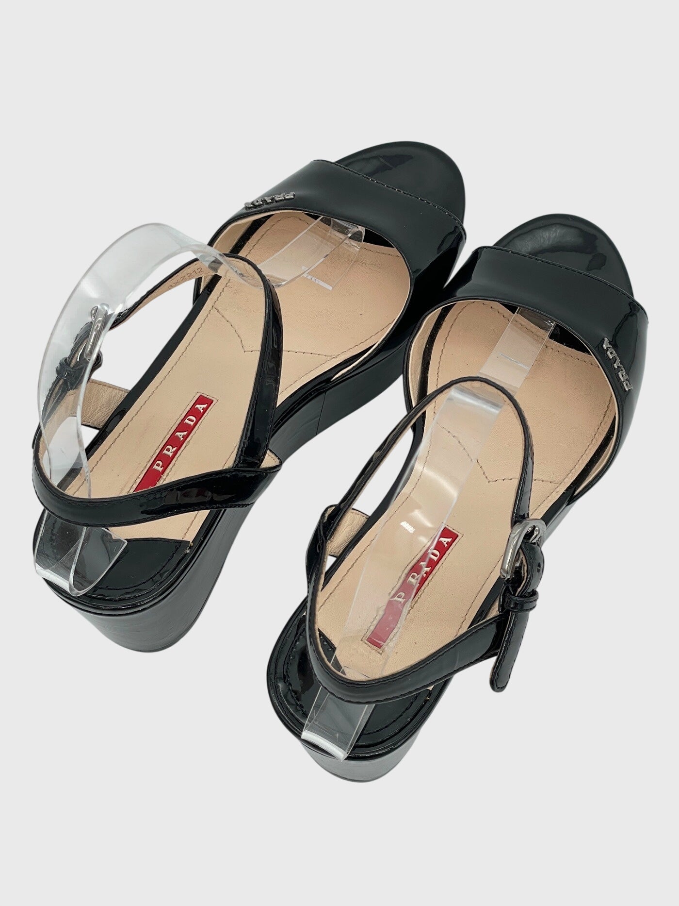 Prada Sport Sandale mit Absatz EU 37.5 Schwarz - Image 4