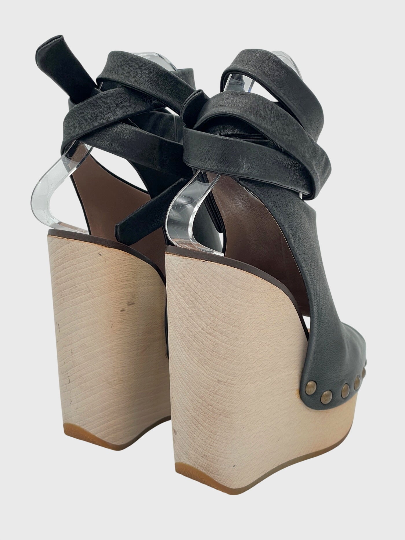Chloé Penelope Wedge Sandale mit Absatz EU 35.5 Schwarz - Image 4