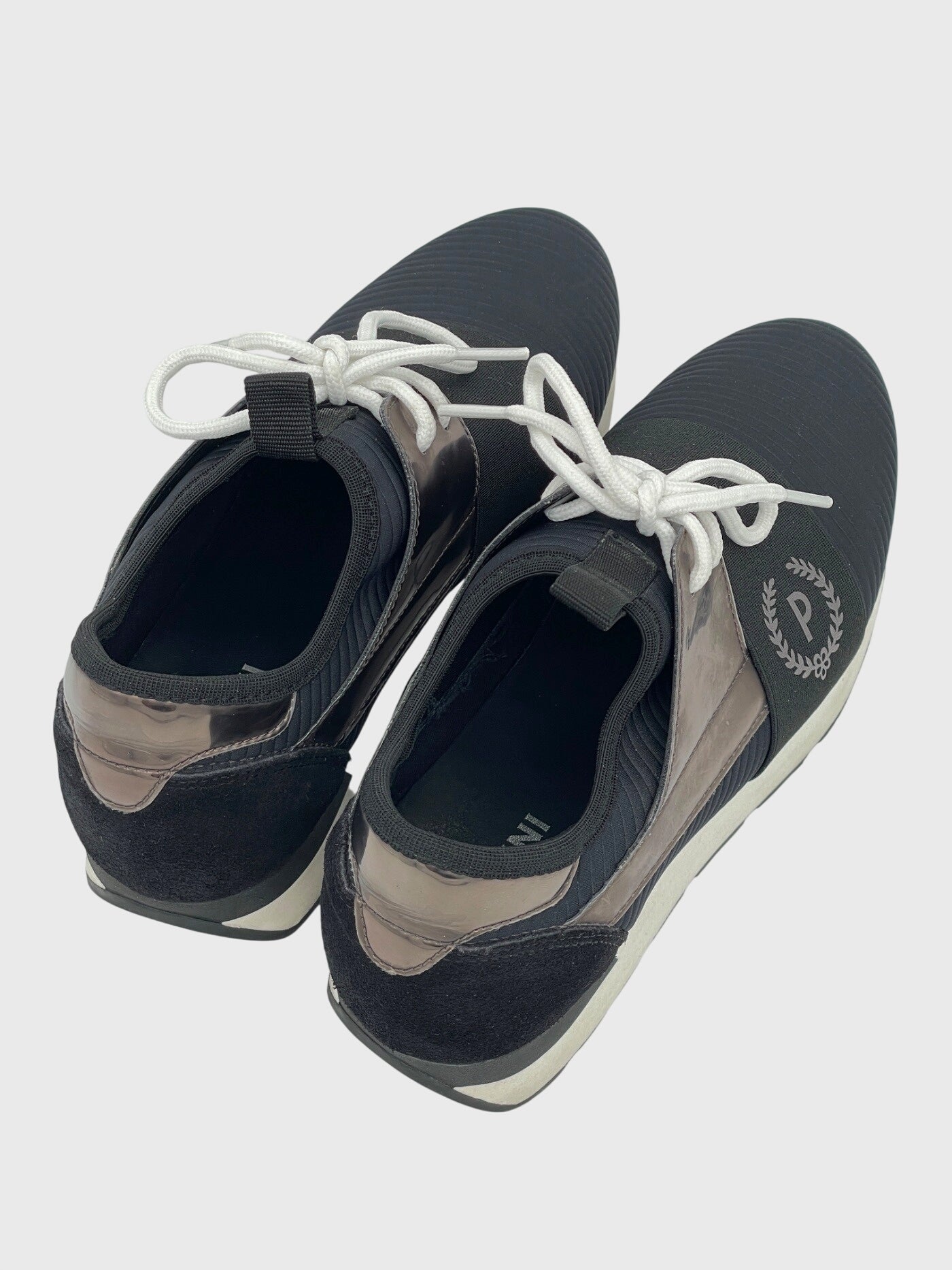 Pollini Low-Top Mesh Low Top Sneaker EU 37 Schwarz - Image 3