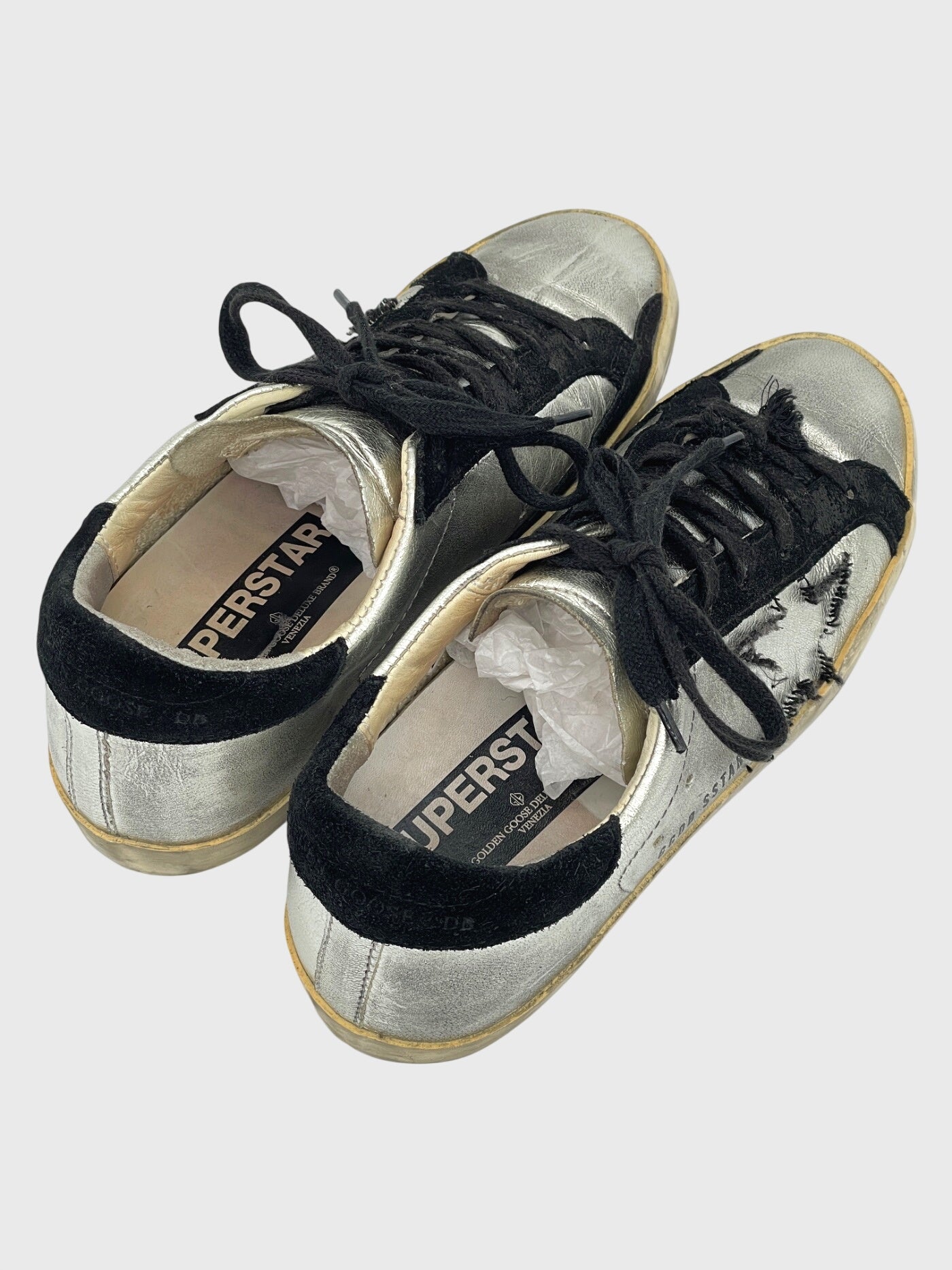 Golden Goose Superstar Low Top Sneaker EU 36 Metallic - Image 4