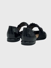 Emporio Armani Patent Leather Ballerina EU 38.5 Schwarz - Image 4