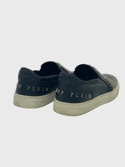 Philipp Plein Studded Nappa Slip-On Sneaker EU 37 Schwarz - Image 4