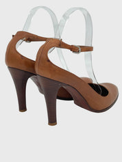 Ralph Lauren Ankle Strap Leather Pump EU 38 Braun - Image 4