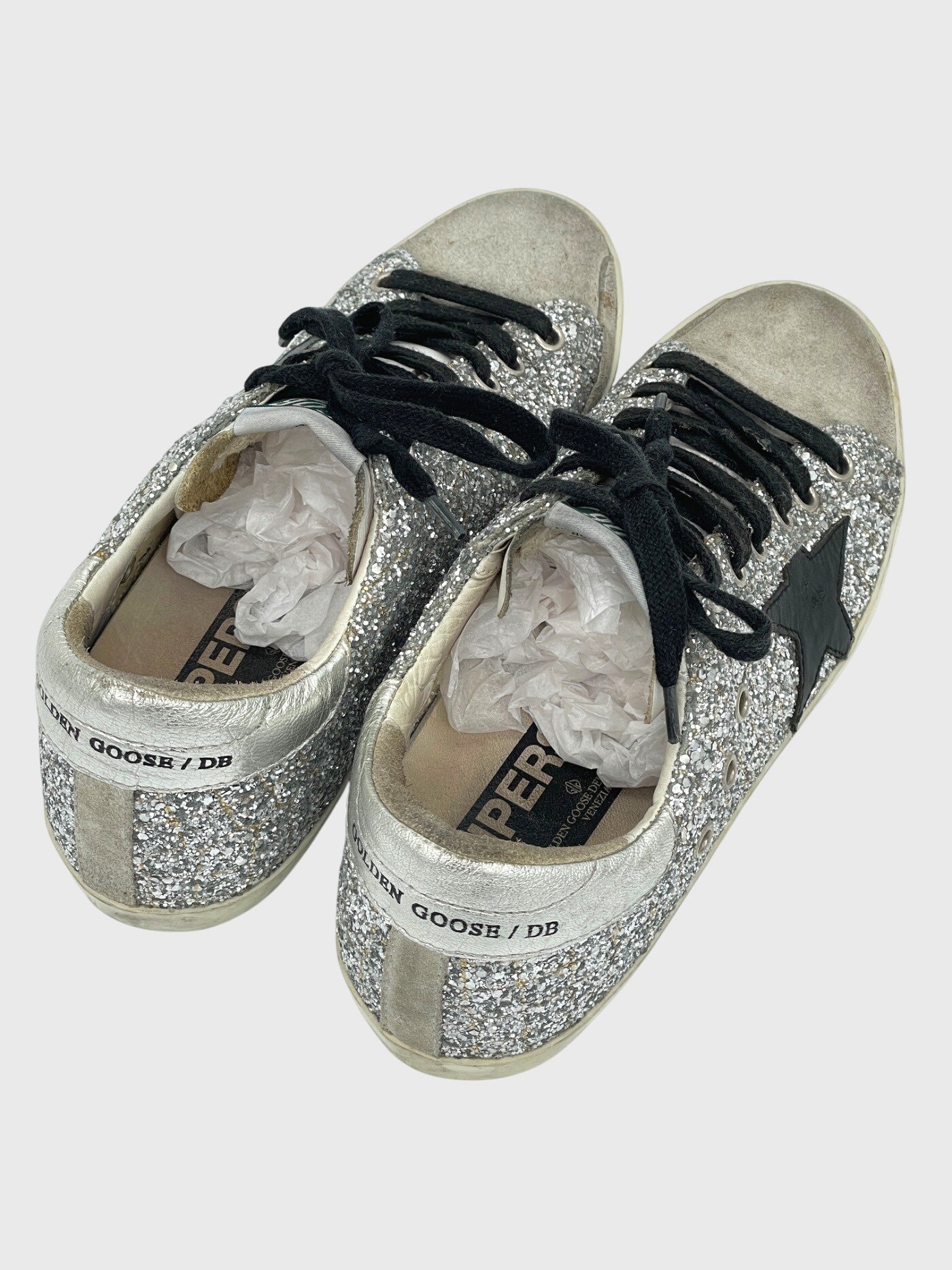 Golden Goose Super-Star Low Top Sneaker EU 36 Metallic - Image 4