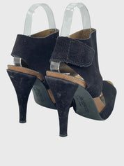 Pedro Garcia Suede Sandale mit Absatz EU 36 Schwarz - Image 4