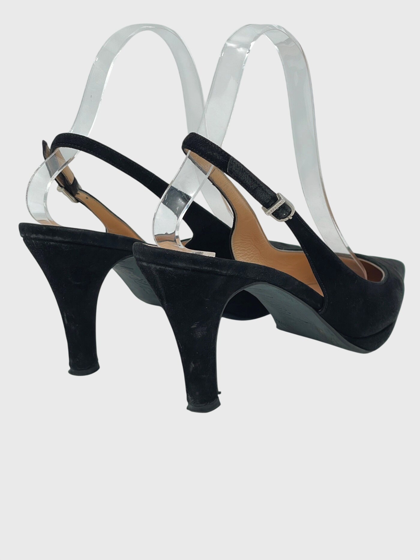 Unuetzer Suede Slingback EU 38.5 Schwarz - Image 4