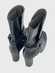 Jil Sander Strap Block Ankle Boot EU 39.5 Schwarz - Image 4