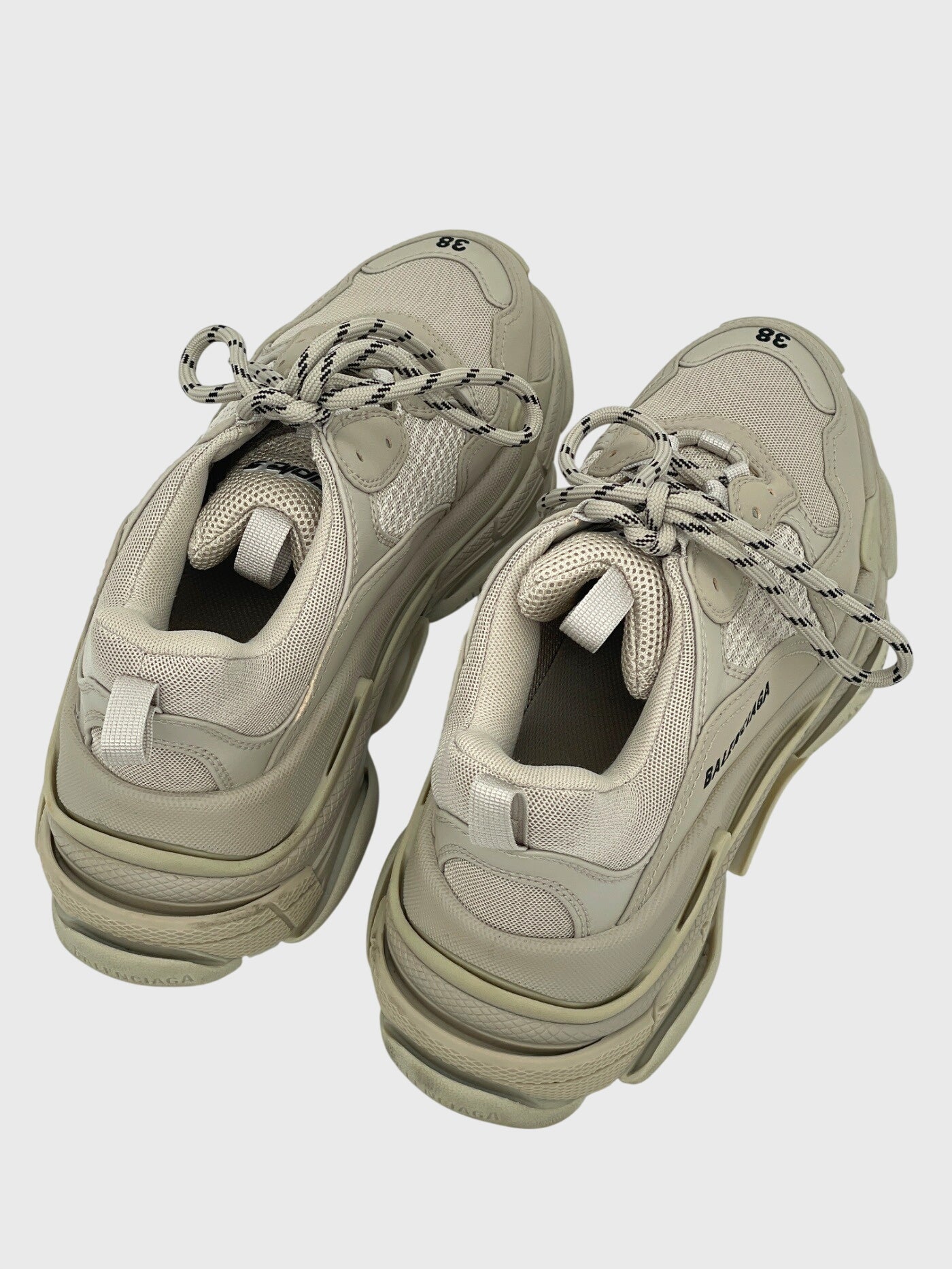 Balenciaga Triple S Platform Sneaker EU 38 Beige - Image 4