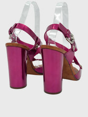 Casadei Metallic Caged Sandale mit Absatz EU 37 Metallic - Image 4
