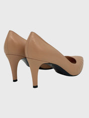 Stuart Weitzman Leather Z1248 Pump EU 38.5 Beige - Image 4