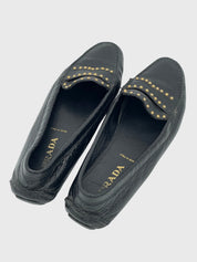 Prada Studded Driver Mokassin EU 37.5 Schwarz - Image 4