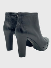 Roberto del Carlo Platform Leather Ankle Boot EU 37.5 Schwarz - Image 4