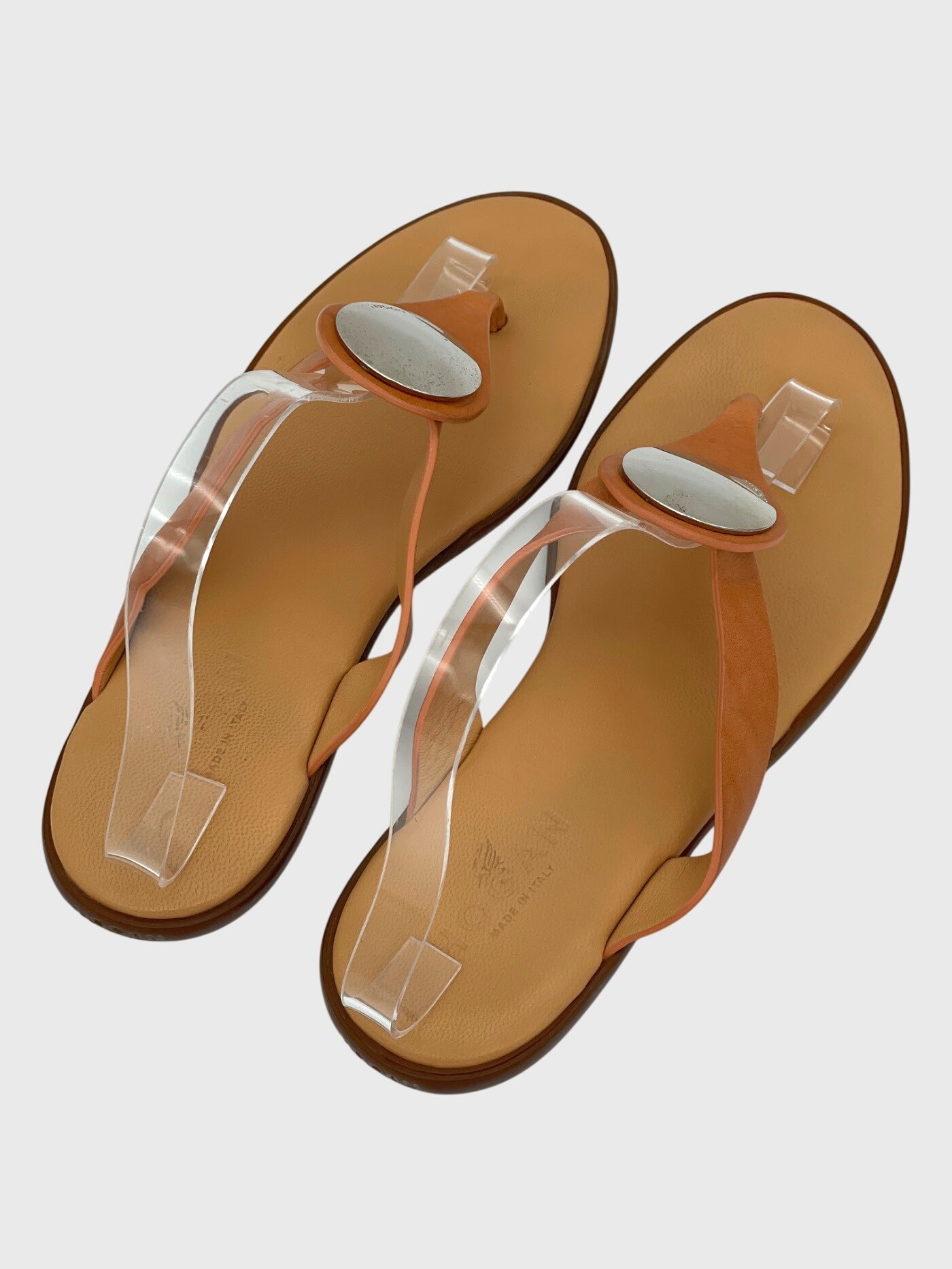 Hogan Leather Zehensteg Sandale EU 38.5 Braun - Image 4