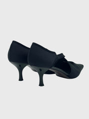Stuart Weitzman Crossover Strap Kitten Heel EU 41.5 Schwarz