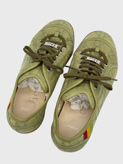 Dior Cannage Rastafari Low Top Sneaker EU 38.5 Grün - Image 4