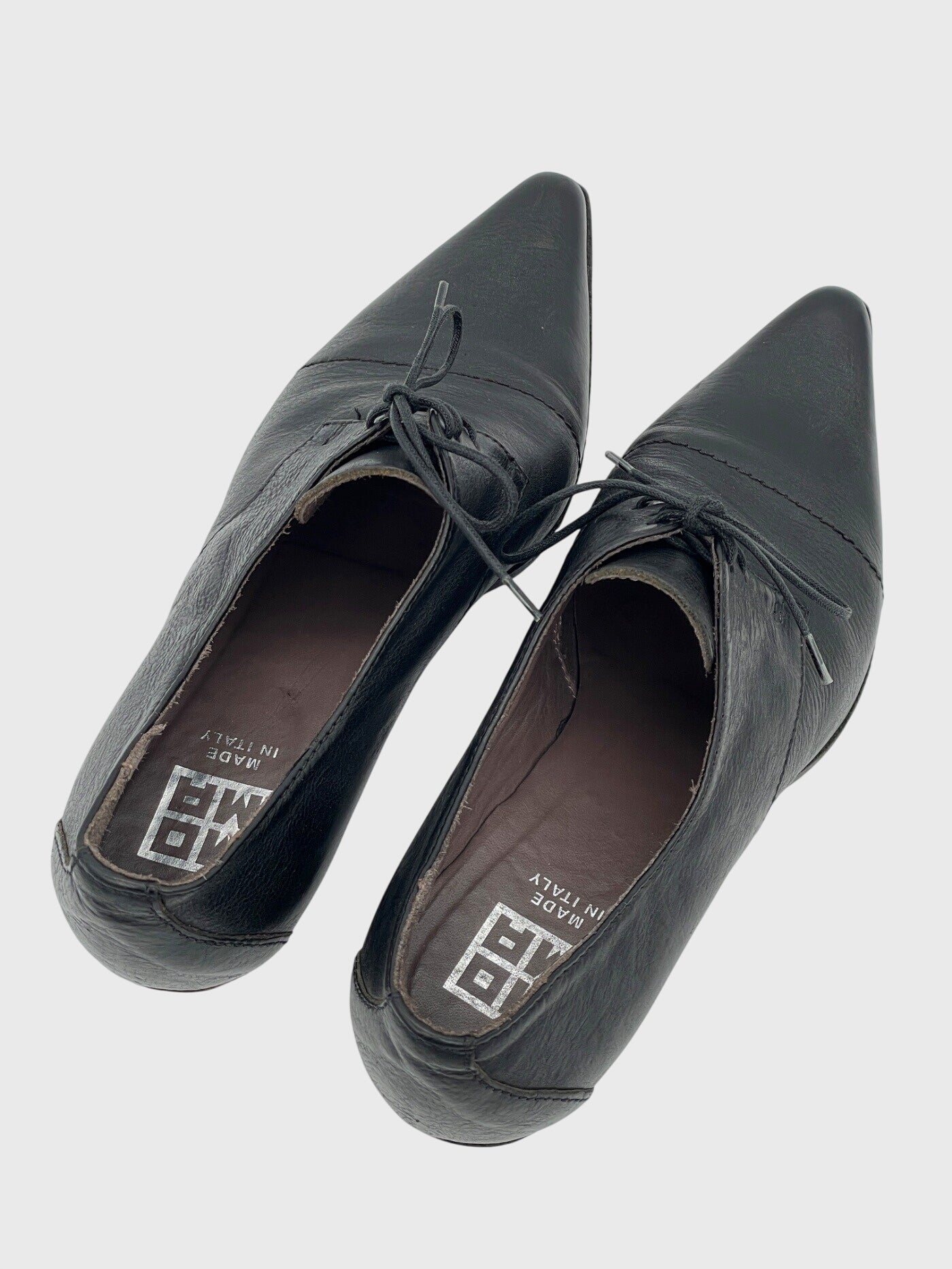 MoMa Lace-Up Pointed Toe Pump EU 38.5 Schwarz - Image 4
