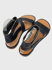 Chie Mihara Leather Flache Sandale EU 38 Schwarz - Image 4