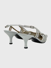 Stuart Weitzman Laser Cut Slingback EU 41.5 Weiß - Image 4