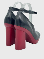 Celine Phoebe Philo Ankle Strap Plateau Pump EU 38.5 Schwarz - Image 4