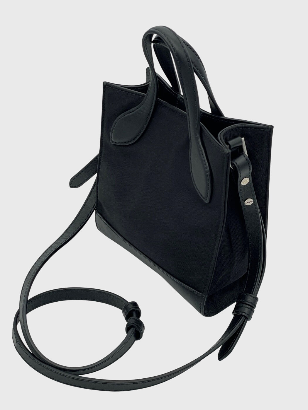 Bally Bar Mini Shopper / Tote Bag Schwarz - Image 4
