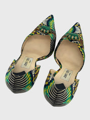 Jimmy Choo Malachite Printed Pump EU 39.5 Mehrfarbig - Image 4