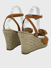 Saint Laurent / YSL Espadrille Sandale mit Absatz EU 39 Braun - Image 4