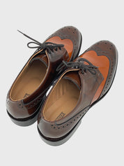 CLOSED Two-Tone Brogue Derby EU 38 Braun - Image 4