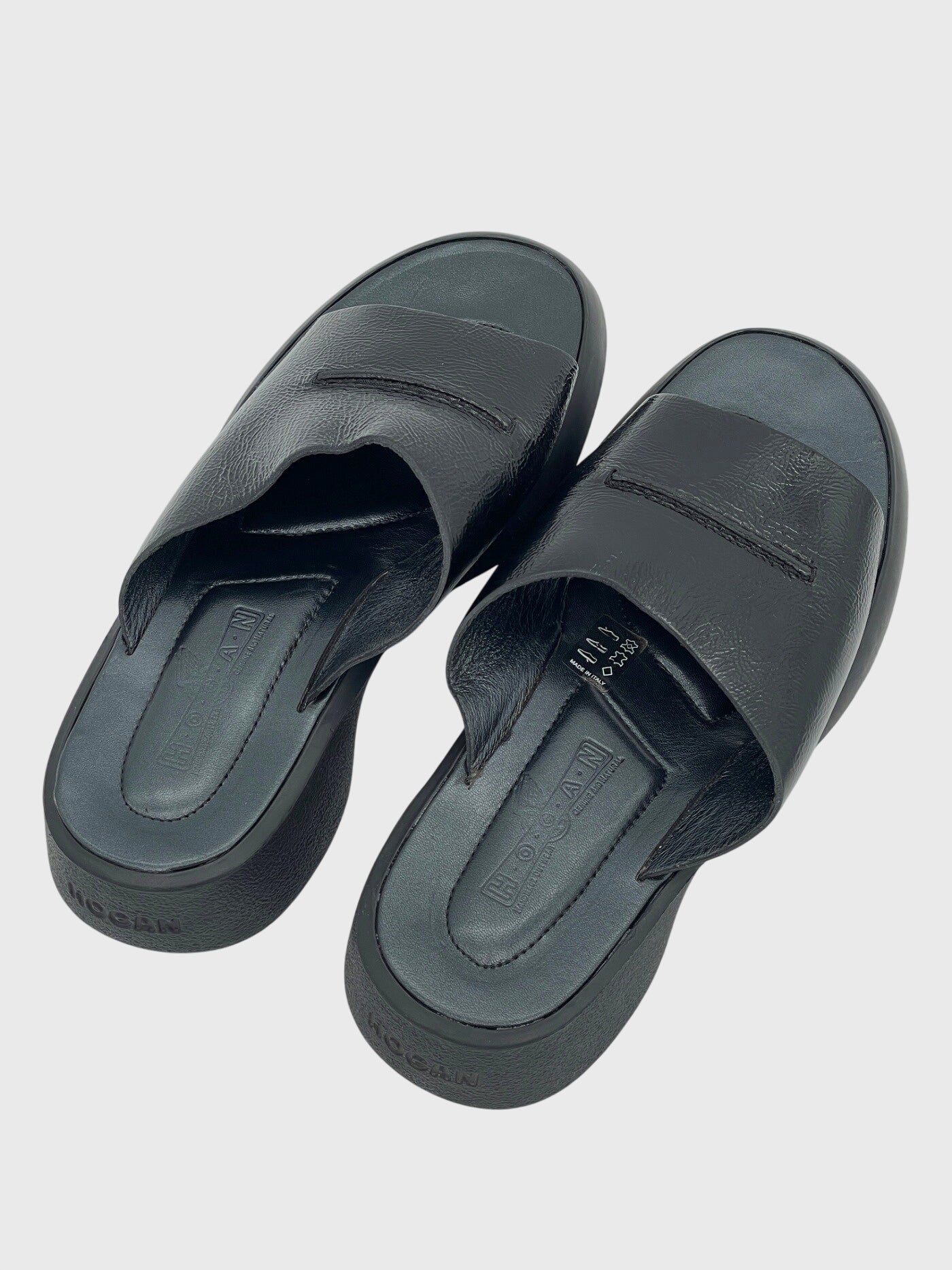 Hogan Leather Mule EU 37.5 Schwarz - Image 4