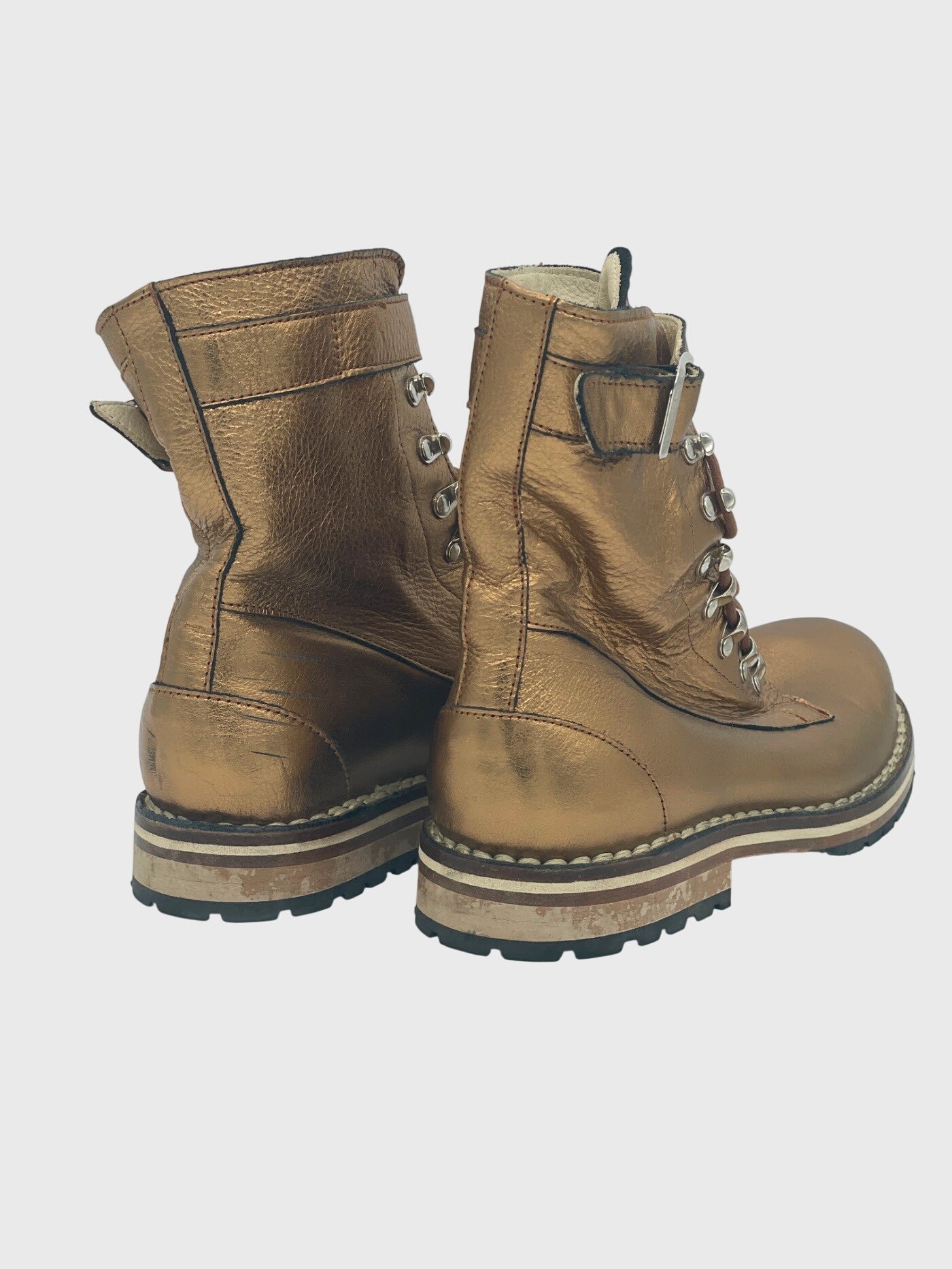 Luis Trenker Alpin-Lifestyle Combat Stiefel EU 38 Metallic - Image 4