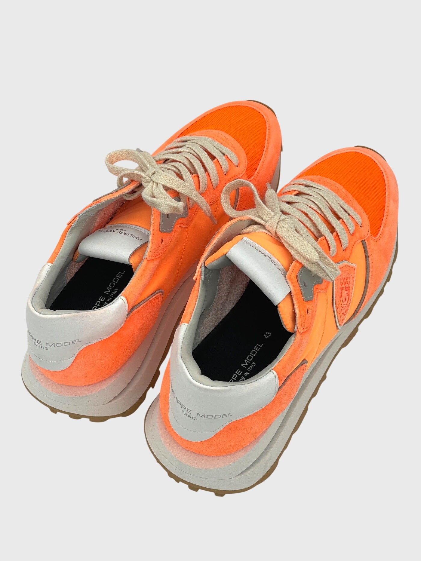 Philippe Model Tropez Low Top Sneaker EU 43 Orange - Image 4