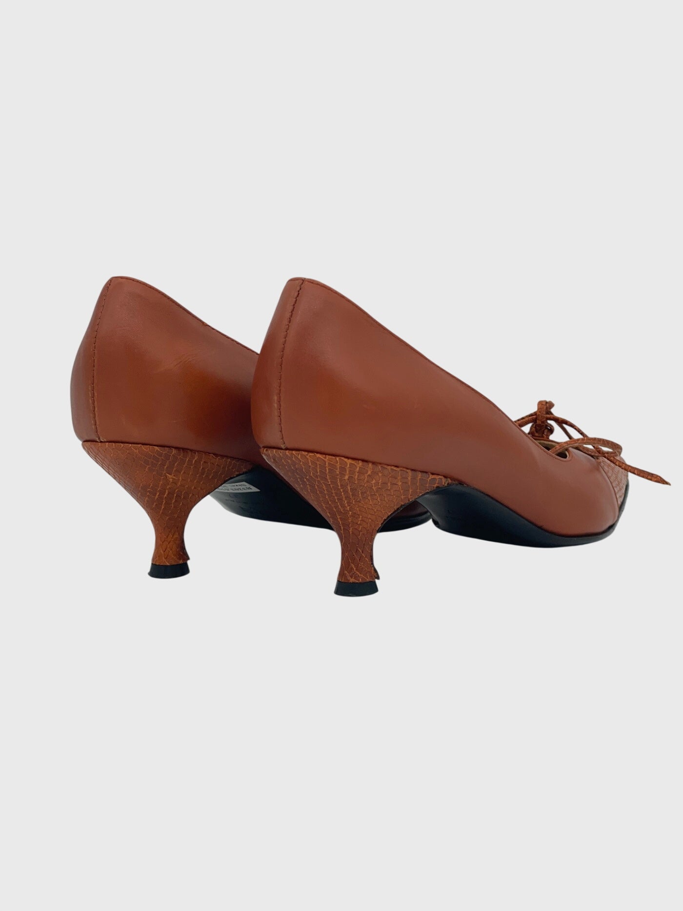 Alberta Ferretti Leather Pump EU 37 Braun - Image 4
