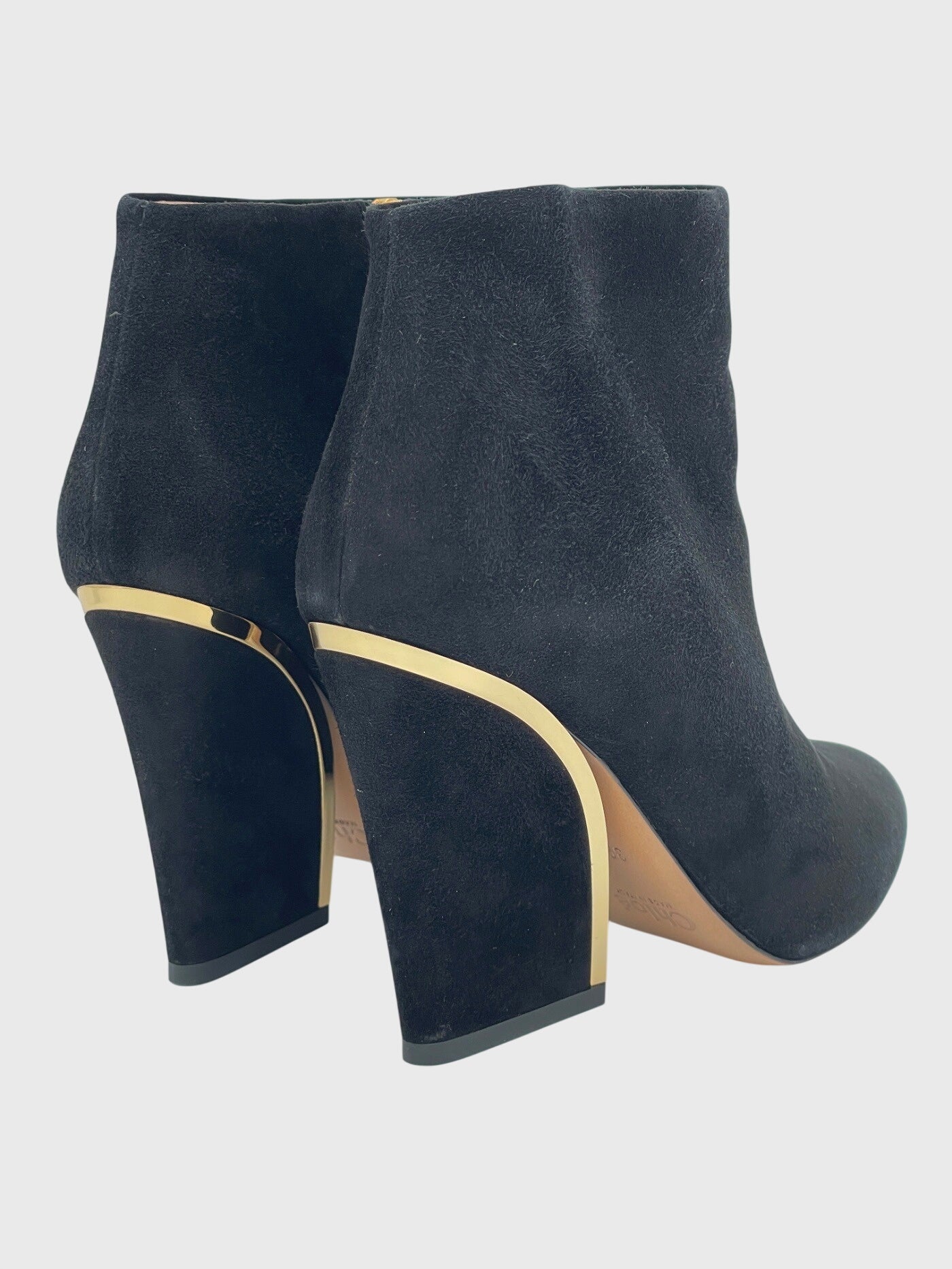 Chloé Beckie Suede Ankle Boot EU 39.5 Schwarz - Image 4