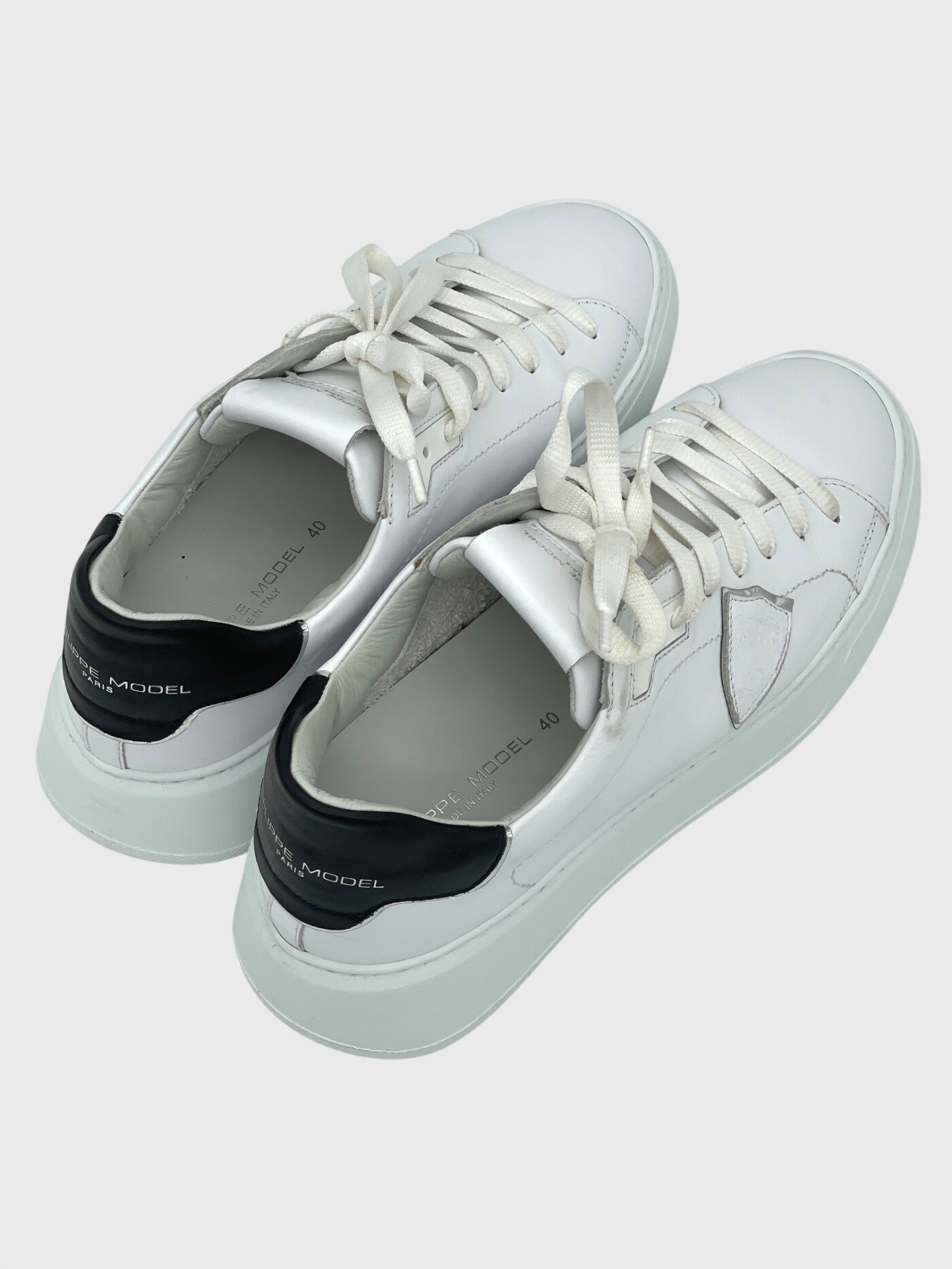 Philippe Model Temple Low Top Sneaker EU 40 Weiß - Image 4