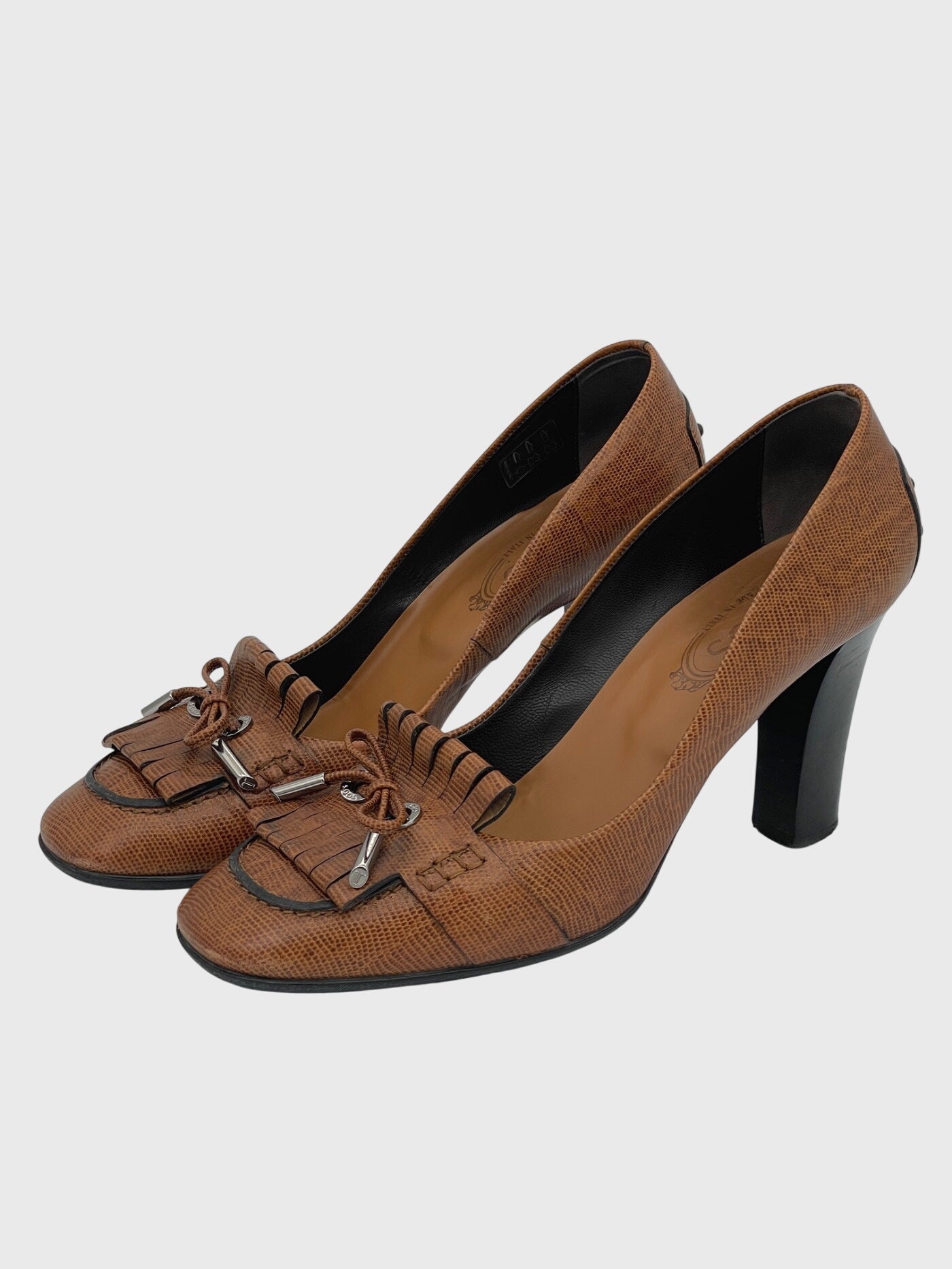 Tod's Gommini Fringe Pump EU 40 Braun - Image 3