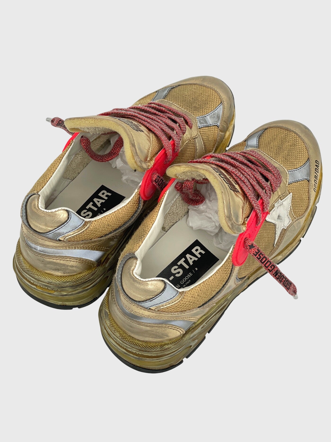 Golden Goose Dad-Star Low Top Sneaker EU 39 Metallic - Image 4