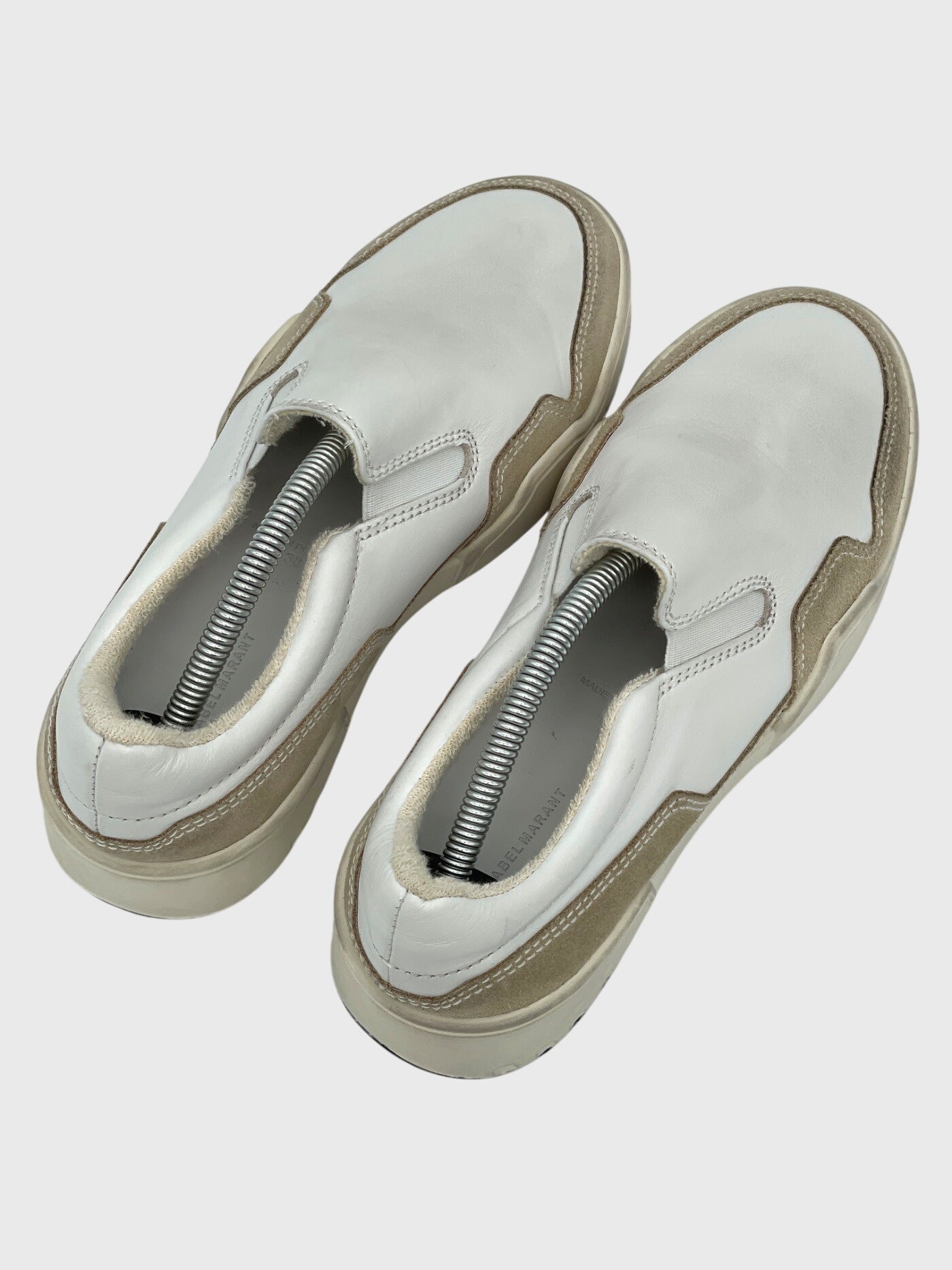 Isabel Marant Leather Slip-On Sneaker EU 38 Weiß - Image 4