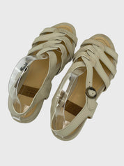 See by Chloe Strappy Flache Sandale EU 37 Beige - Image 4