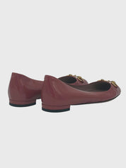 Gucci Peyton Horsebit Ballerina EU 38.5 Rot - Image 4
