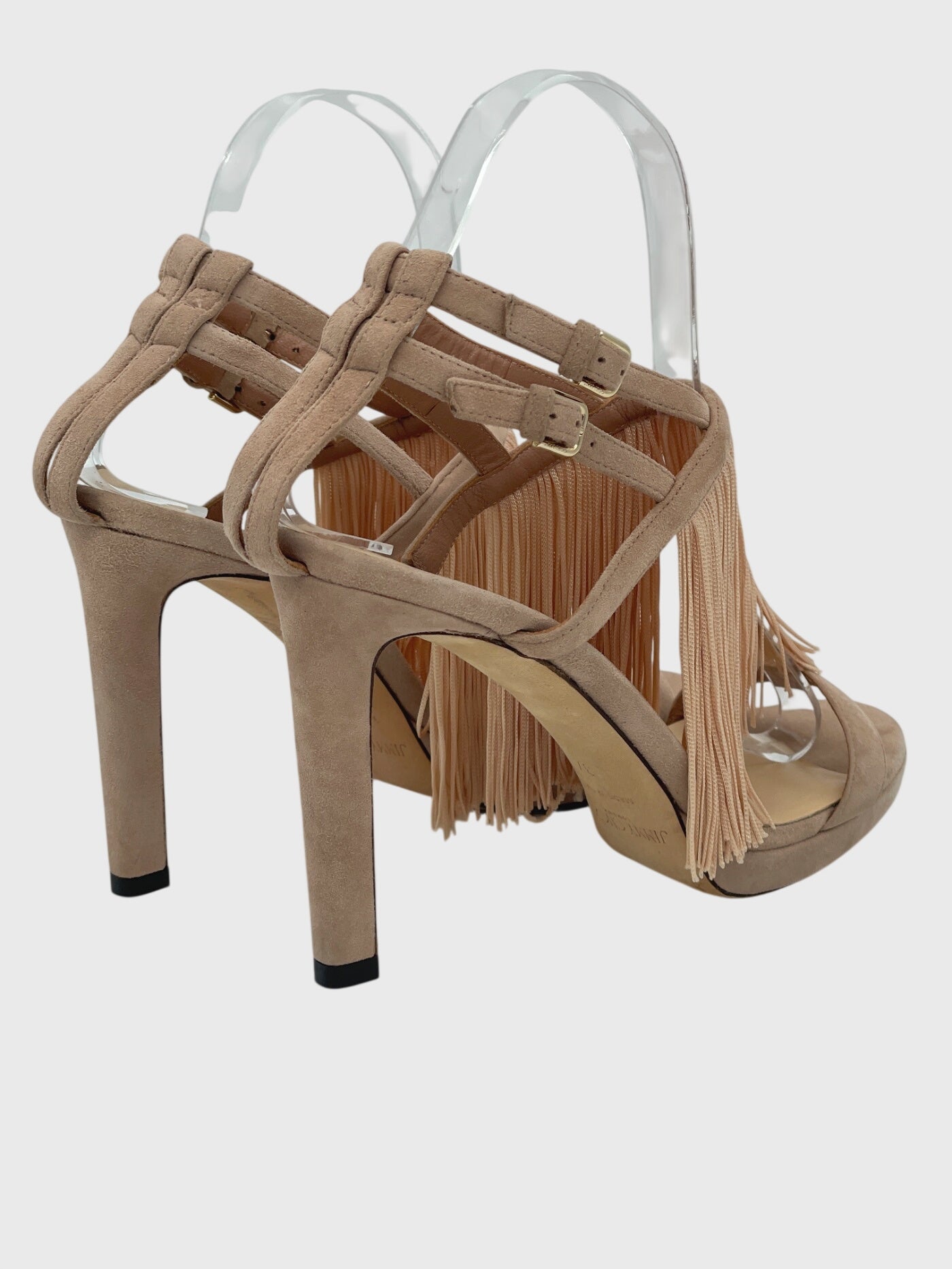 Jimmy Choo Farrah 100 Sandale mit Absatz EU 37 Beige - Image 4