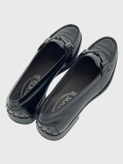 Tod's Leather Hardwear Loafer EU 37 Schwarz - Image 4
