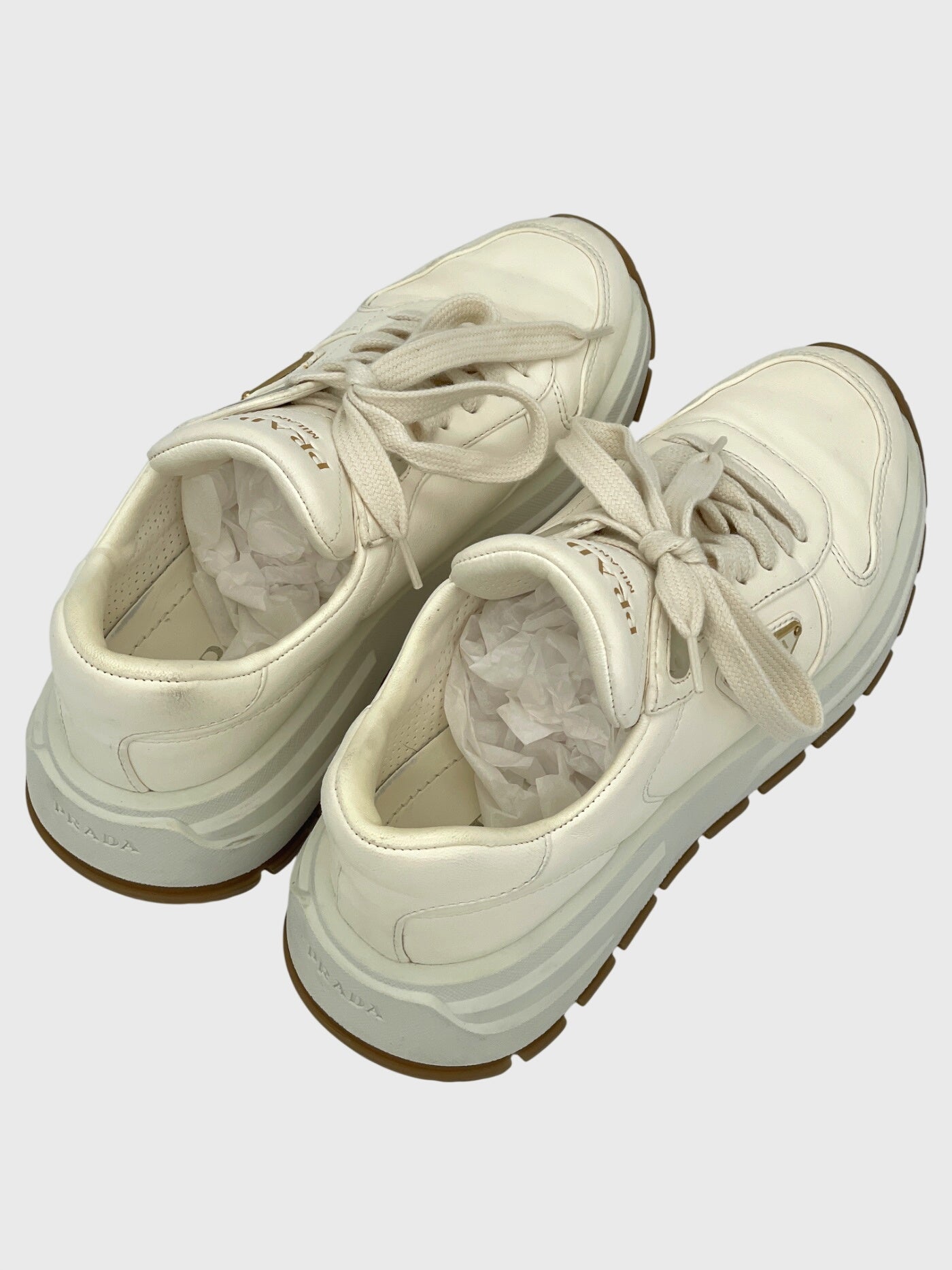 Prada Prax 01 Platform Sneaker EU 38 Weiß - Image 4