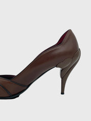 Miu Miu Leather Pump EU 37 Braun - Image 4