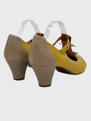 Chie Mihara Block Heel Pump EU 40.5 Gelb - Image 4